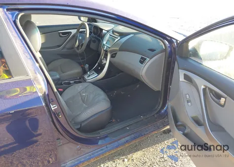 2012 Hyundai Elantra Limited z USA, uszkodzony, nr VIN 5NPDH4AE8CH100575